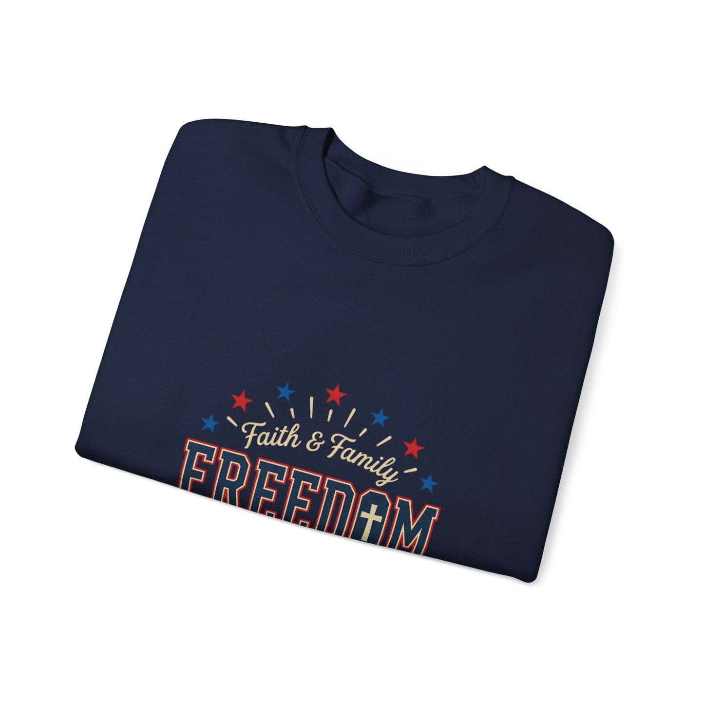 Freedom Grateful & Blessed Sweatshirt | faith-based patriotic, vintage Americana