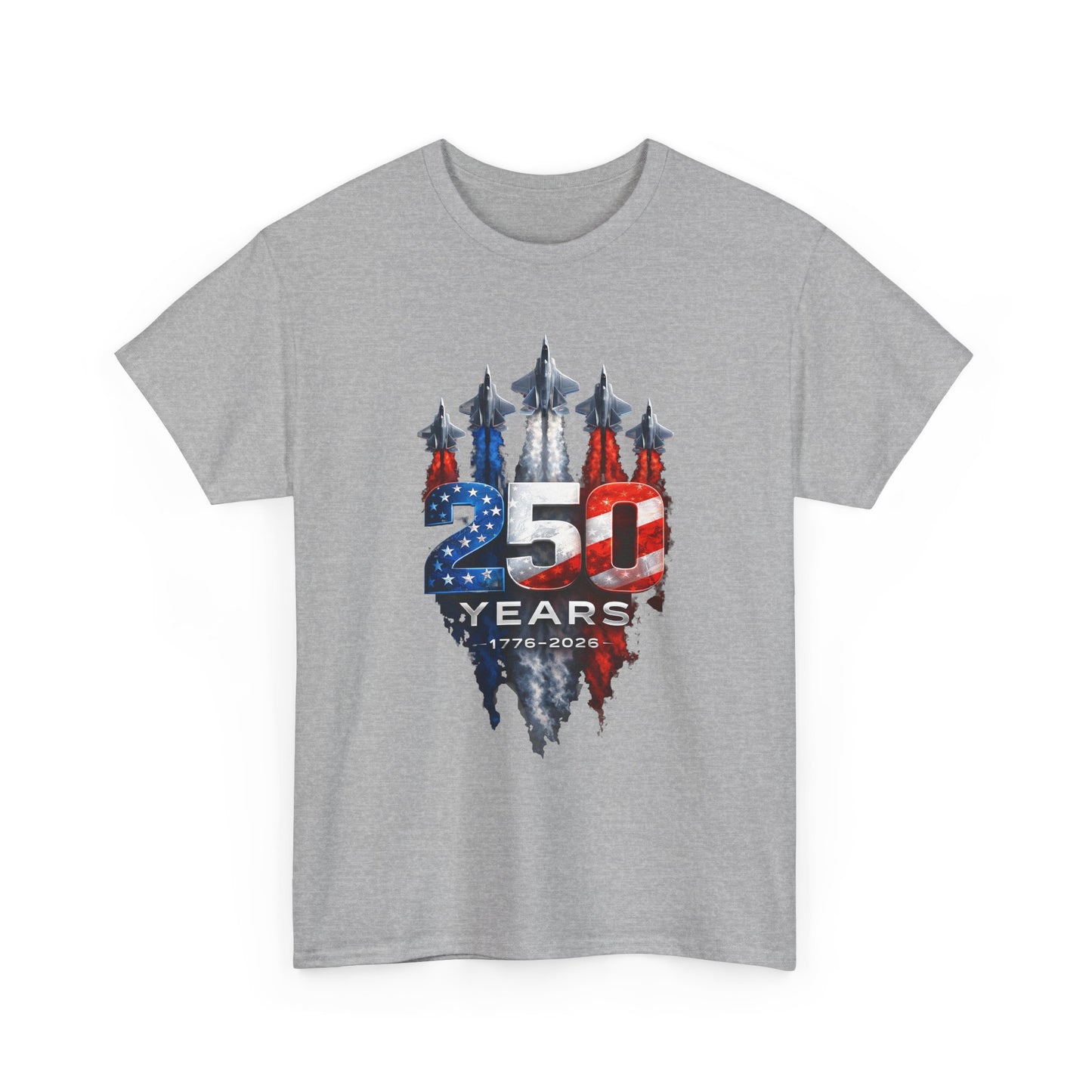 25th Anniversary USA Flag Jets T‑Shirt — Patriotic Airshow Celebration Tee