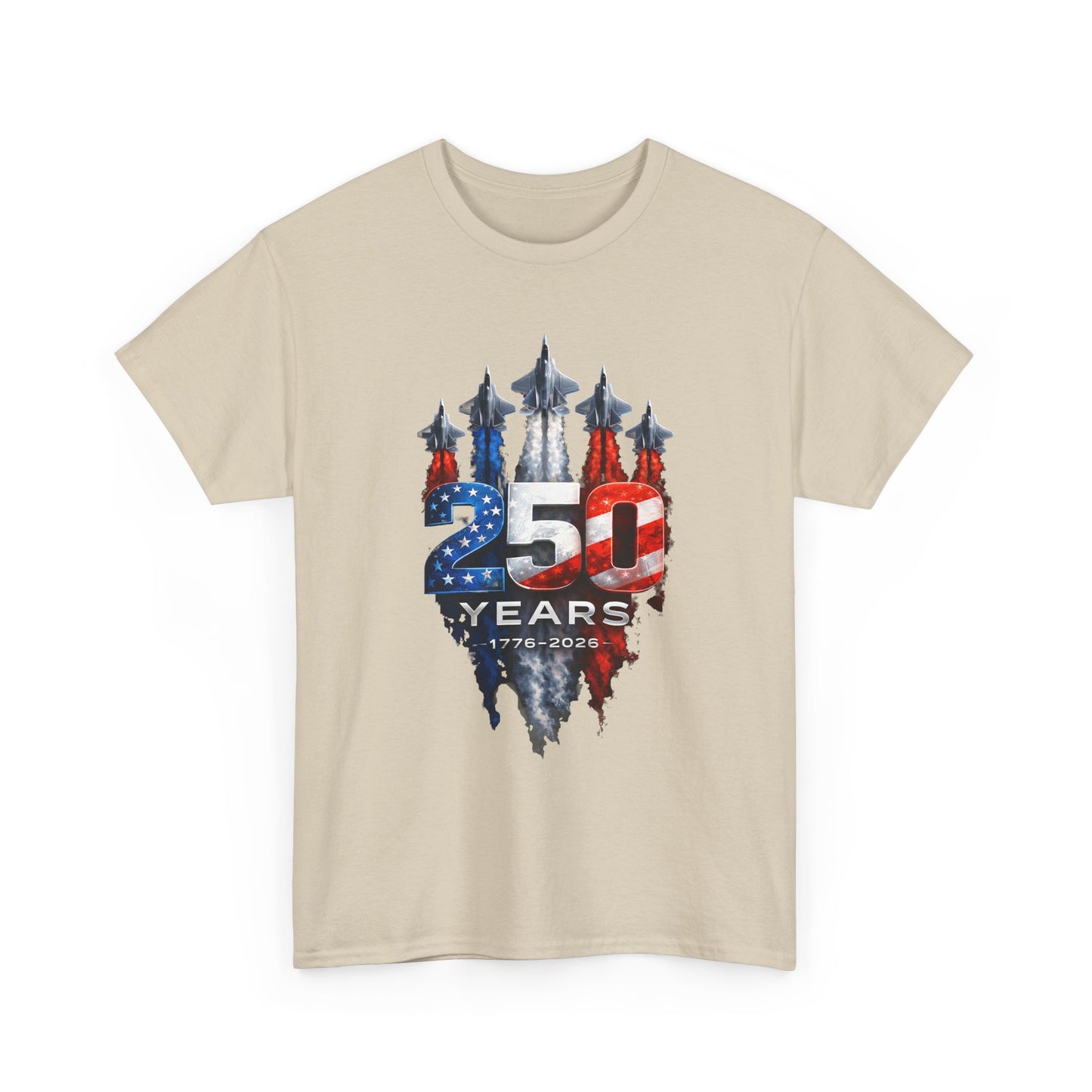 25th Anniversary USA Flag Jets T‑Shirt — Patriotic Airshow Celebration Tee