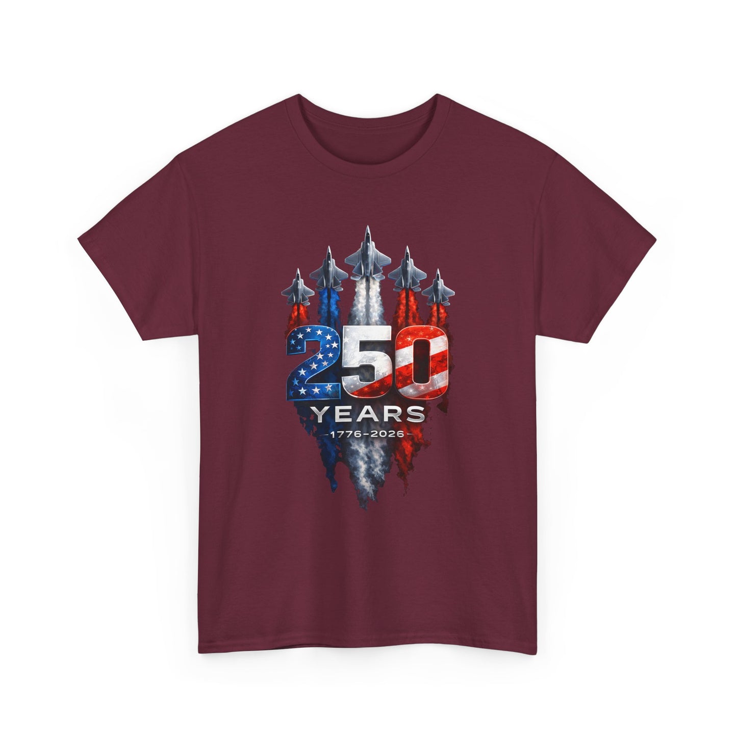 25th Anniversary USA Flag Jets T‑Shirt — Patriotic Airshow Celebration Tee