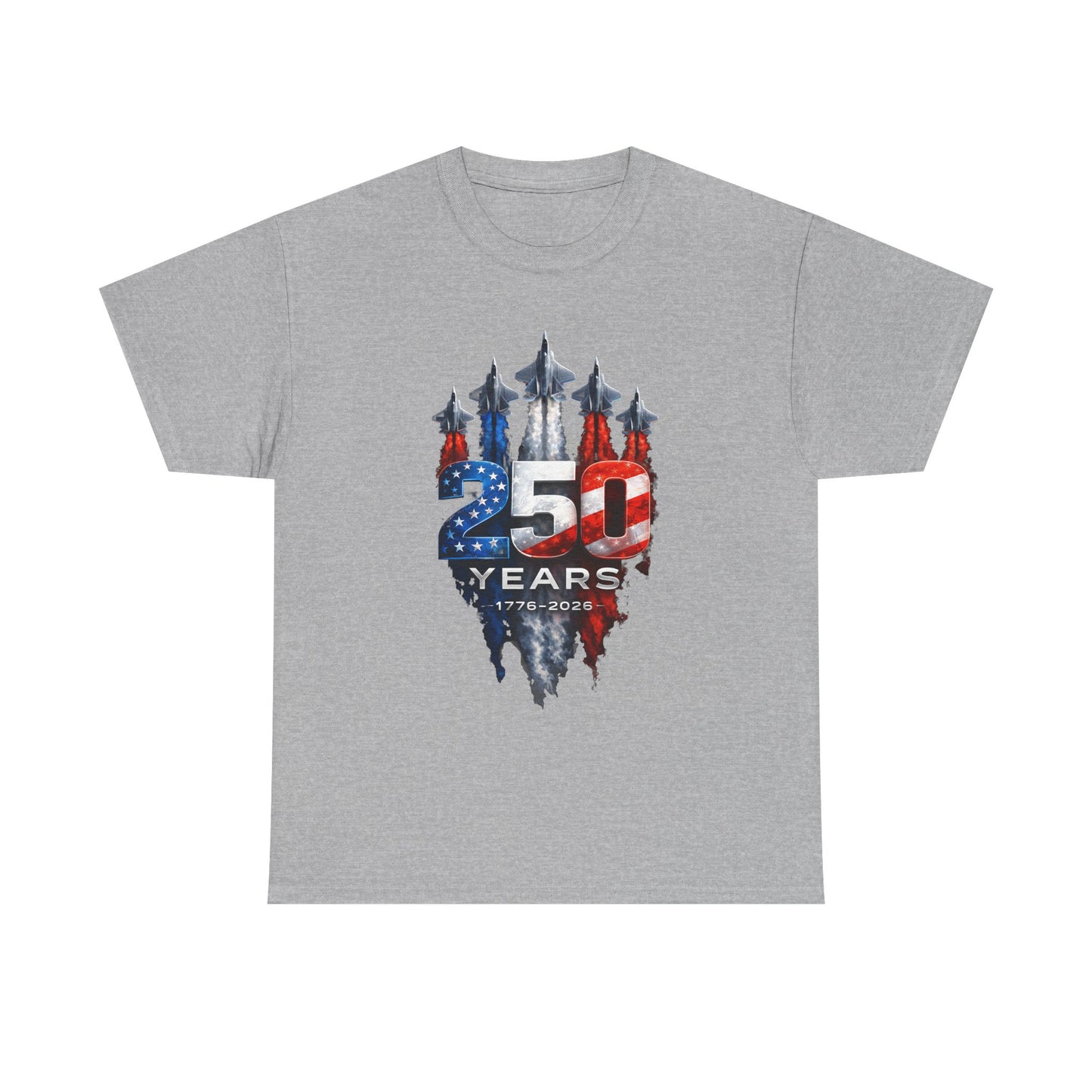 25th Anniversary USA Flag Jets T‑Shirt — Patriotic Airshow Celebration Tee