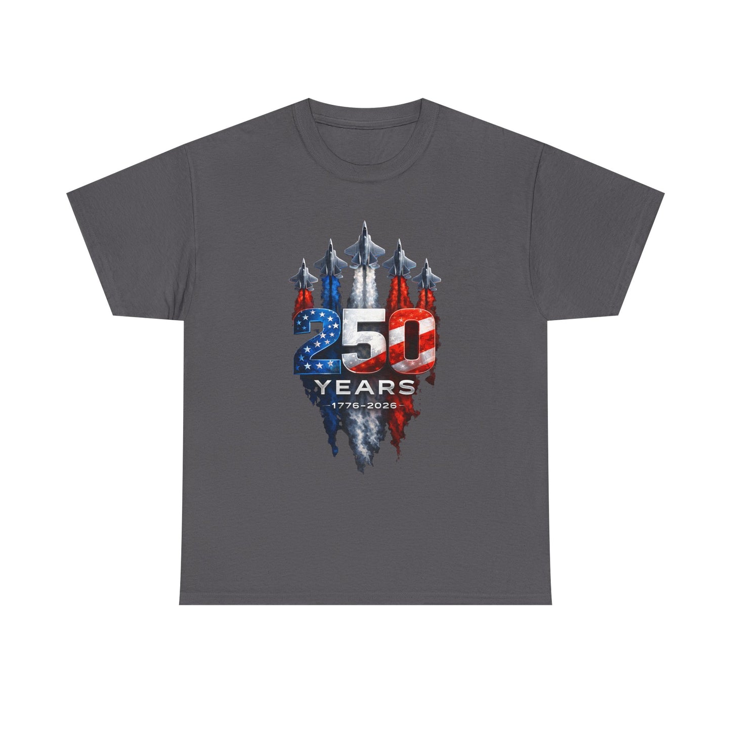25th Anniversary USA Flag Jets T‑Shirt — Patriotic Airshow Celebration Tee
