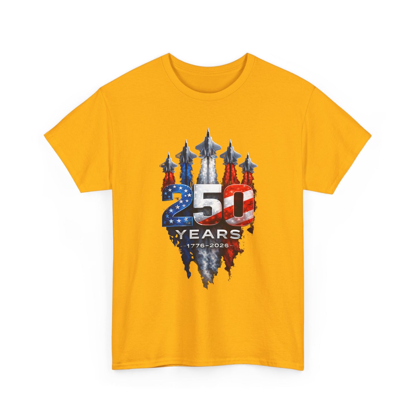 25th Anniversary USA Flag Jets T‑Shirt — Patriotic Airshow Celebration Tee