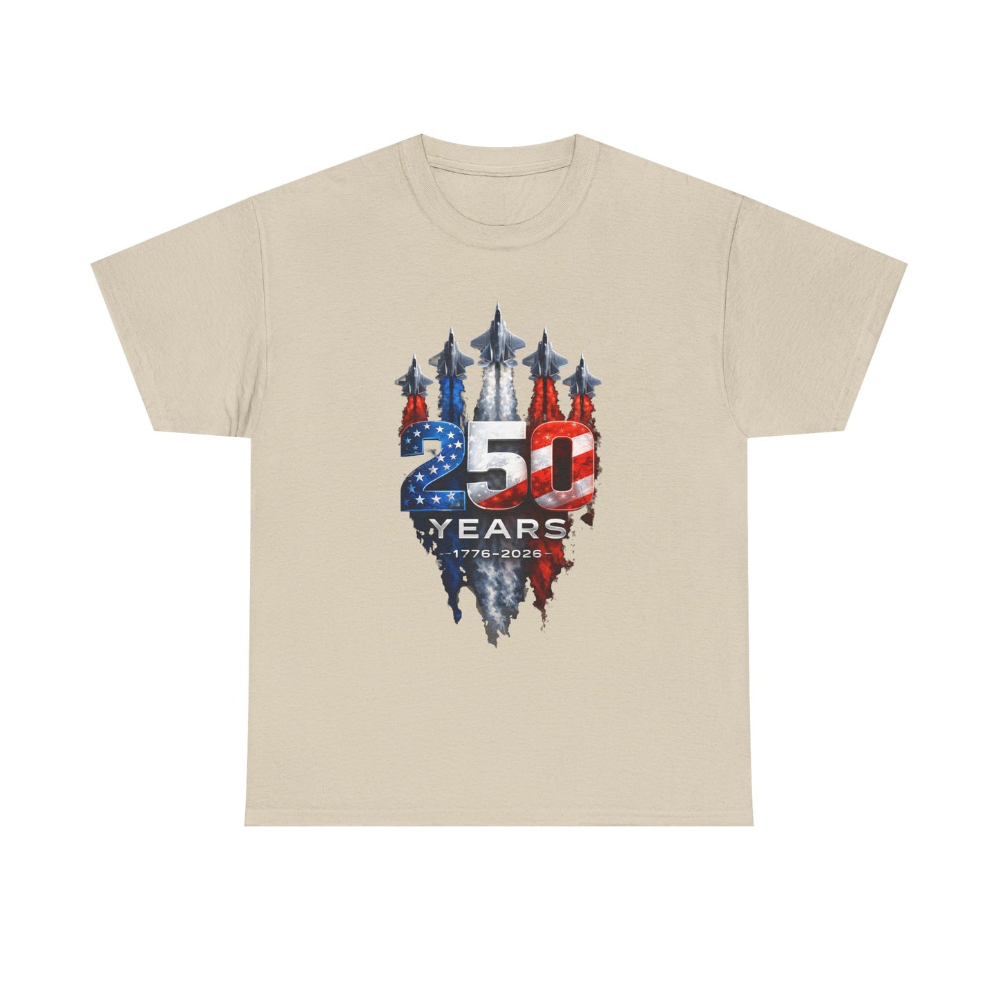 25th Anniversary USA Flag Jets T‑Shirt — Patriotic Airshow Celebration Tee
