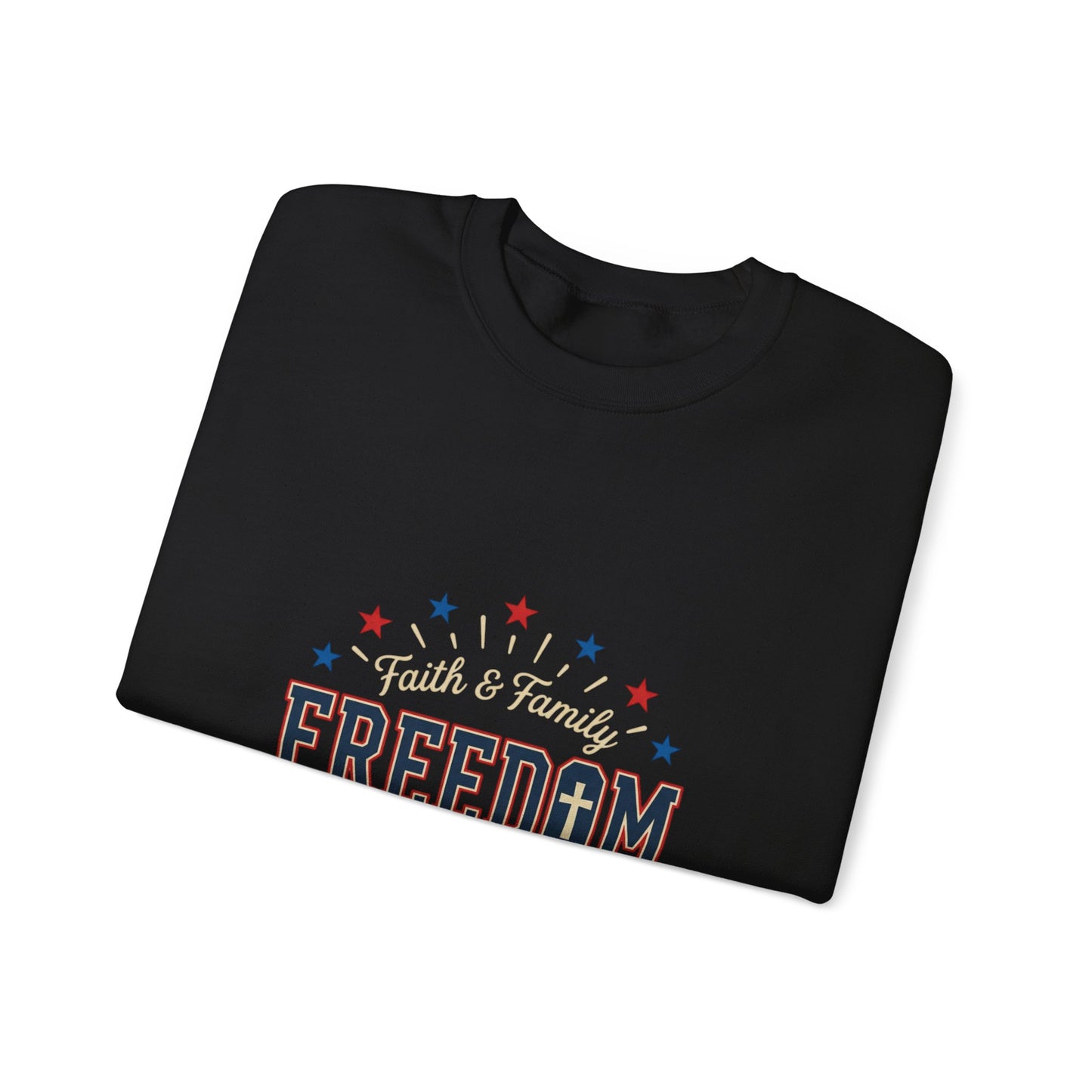 Freedom Grateful & Blessed Sweatshirt | faith-based patriotic, vintage Americana