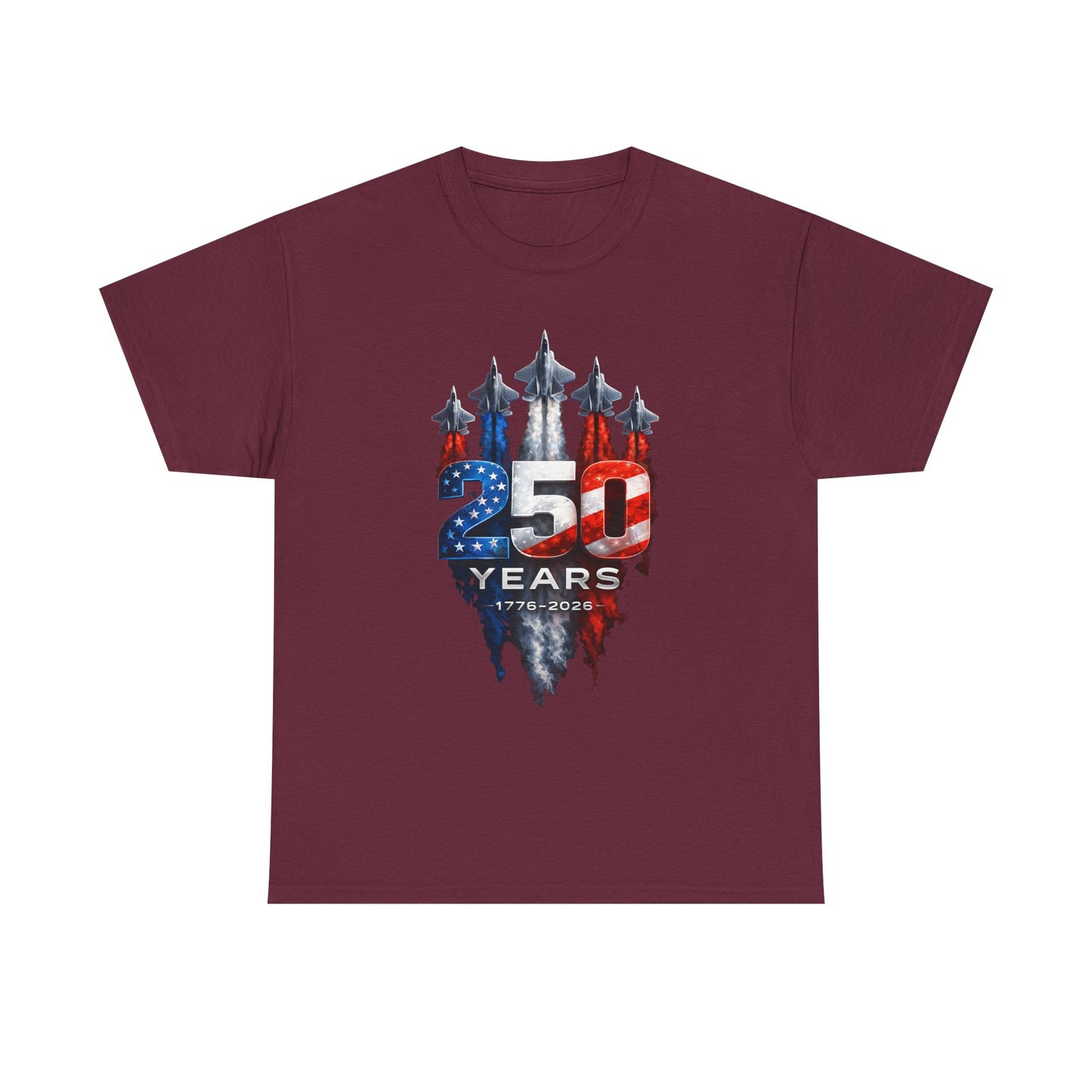 25th Anniversary USA Flag Jets T‑Shirt — Patriotic Airshow Celebration Tee