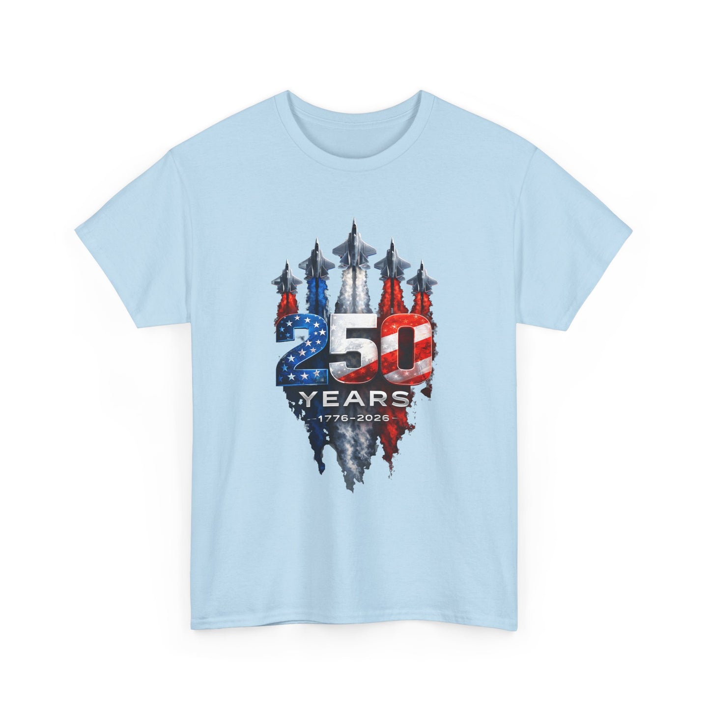25th Anniversary USA Flag Jets T‑Shirt — Patriotic Airshow Celebration Tee