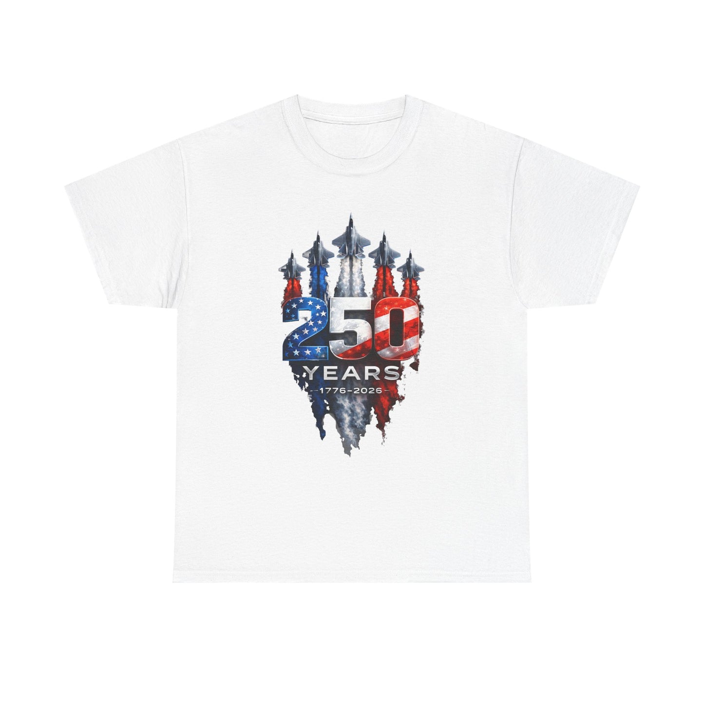 25th Anniversary USA Flag Jets T‑Shirt — Patriotic Airshow Celebration Tee