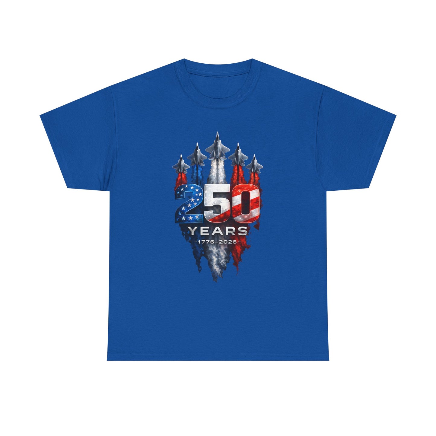 25th Anniversary USA Flag Jets T‑Shirt — Patriotic Airshow Celebration Tee