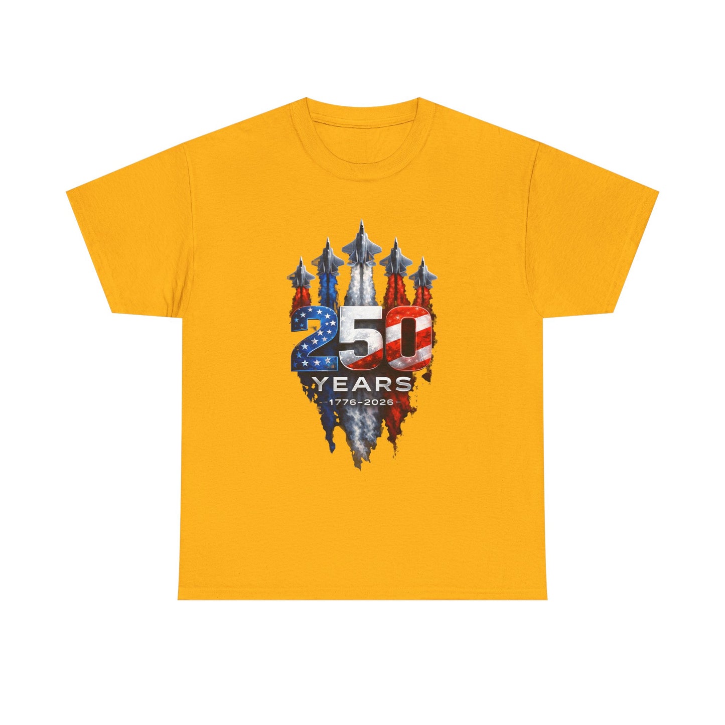25th Anniversary USA Flag Jets T‑Shirt — Patriotic Airshow Celebration Tee