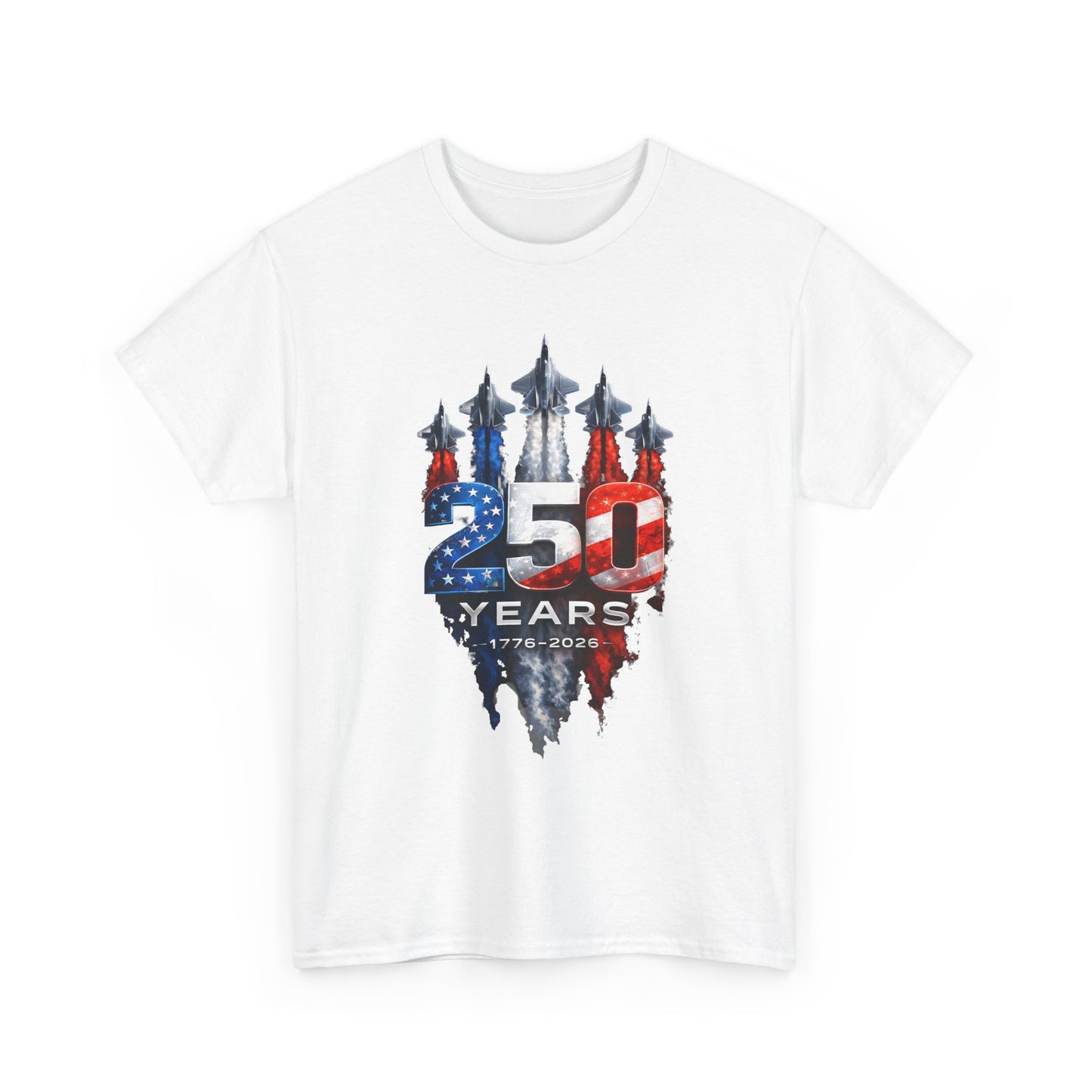 25th Anniversary USA Flag Jets T‑Shirt — Patriotic Airshow Celebration Tee