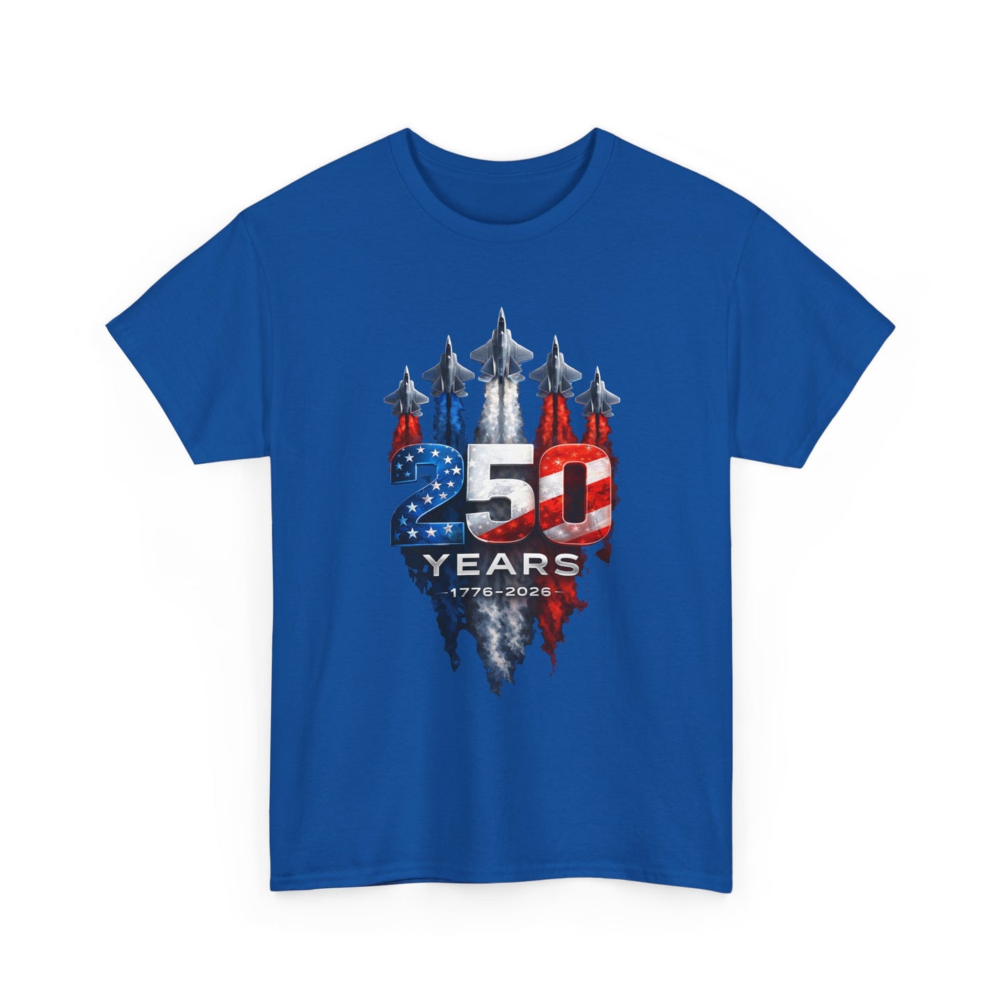 25th Anniversary USA Flag Jets T‑Shirt — Patriotic Airshow Celebration Tee