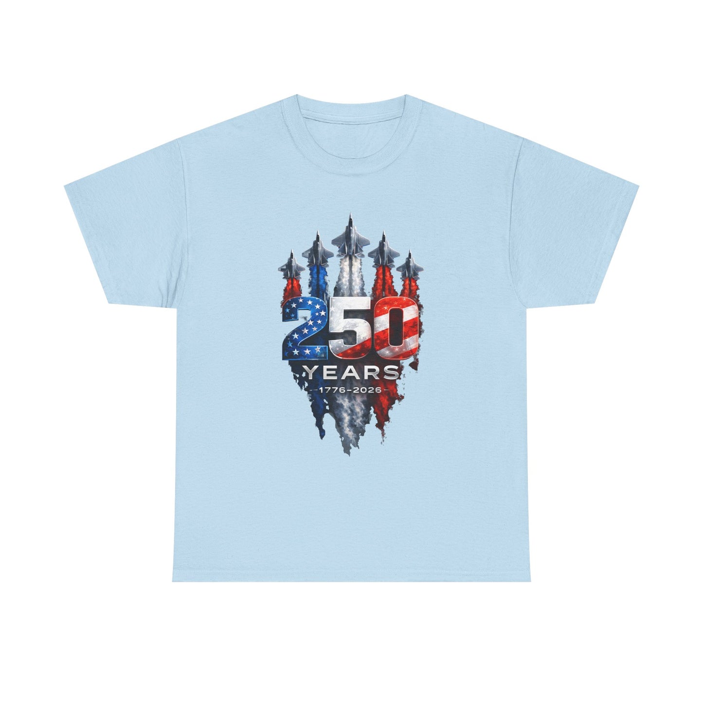 25th Anniversary USA Flag Jets T‑Shirt — Patriotic Airshow Celebration Tee