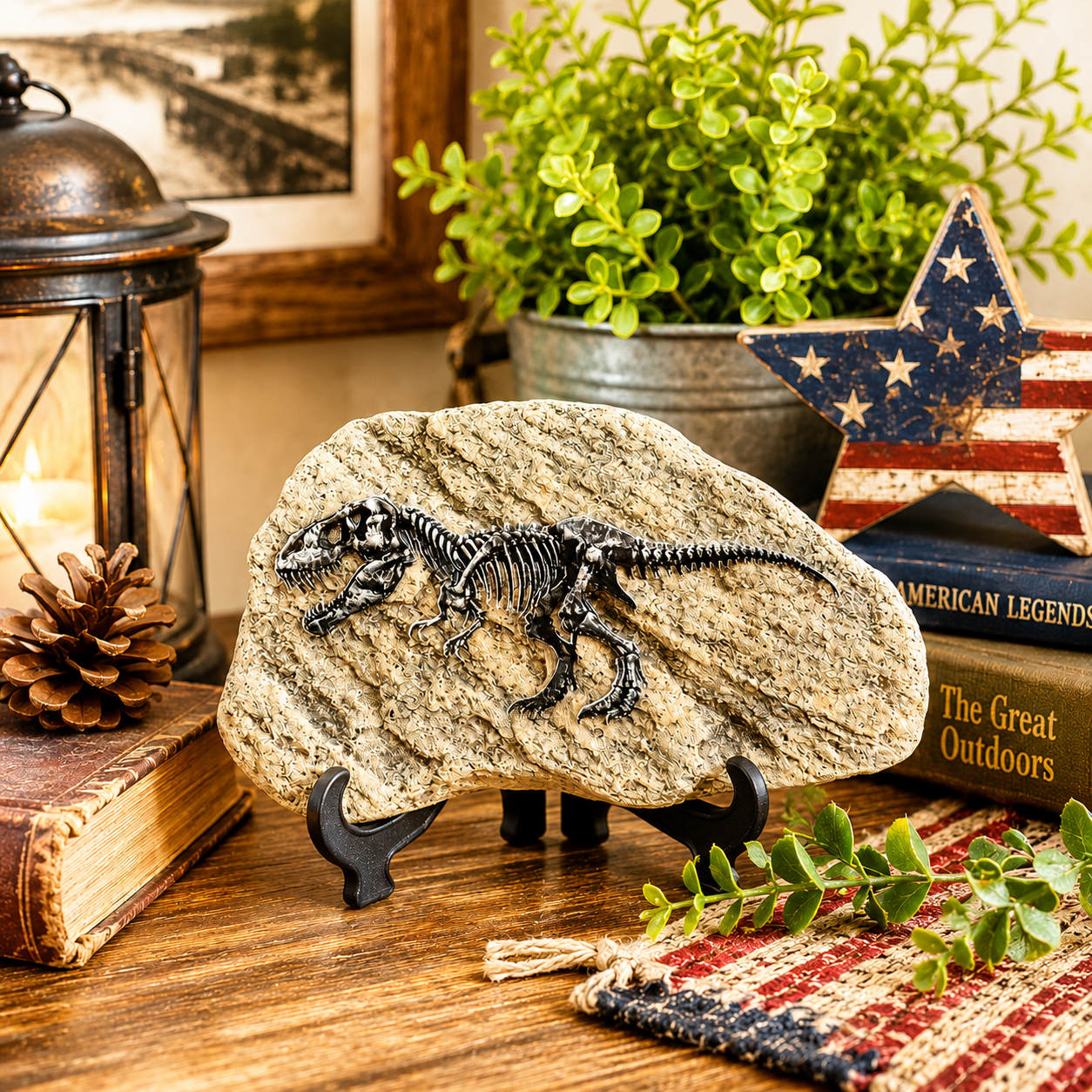 🦖 T-Rex Fossil – Prehistoric Dinosaur Desk & Shelf Decor