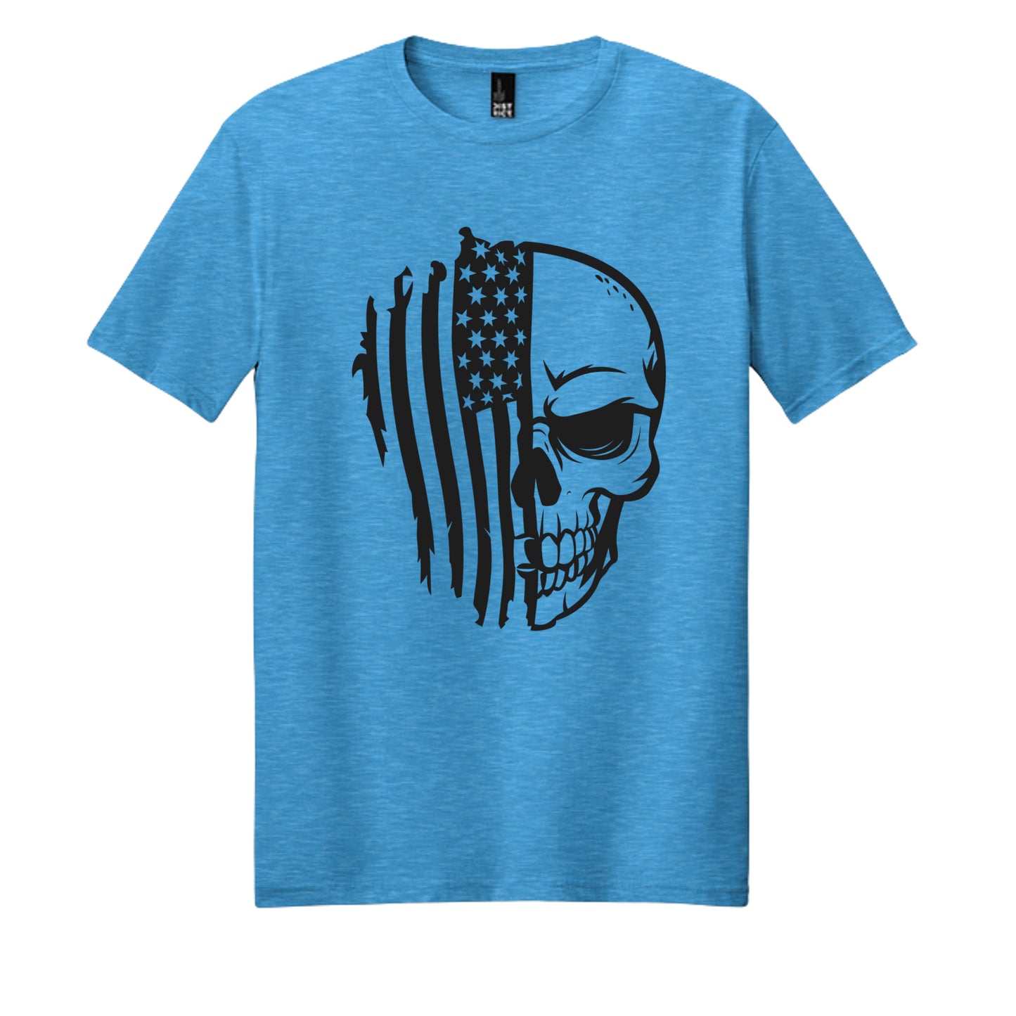Heathered Bright Turquoise - DM108 - FRONT