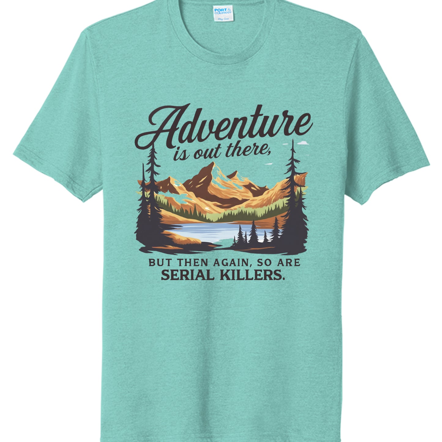 Vivid Teal Heather - PC330 - FRONT